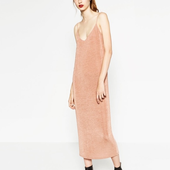 Zara Dresses & Skirts - Zara Pink Slip Dress